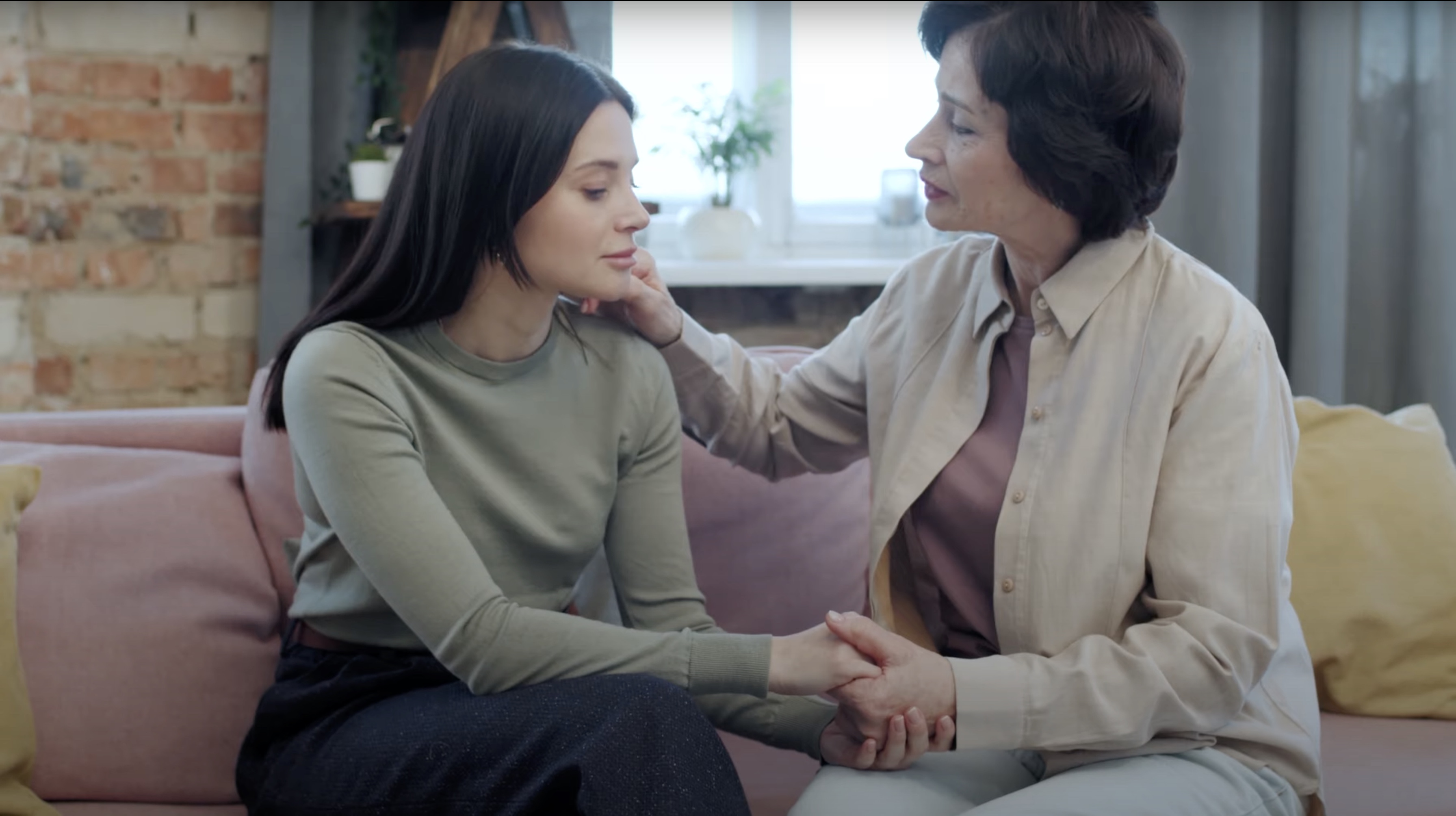 woman talking about loss and grief